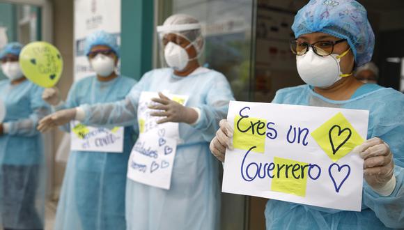 San Martin: el personal de salud invocó a la población a respetar el distanciamiento social y usar correctamente la mascarilla. (Foto: Gore San Martín)