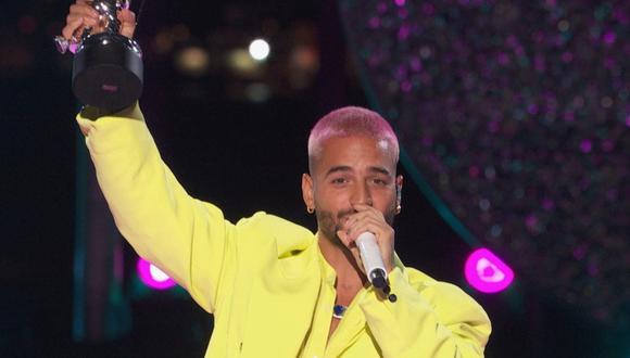 Maluma presentó  “Hawái” en los MTV Video Music Awards. (Foto: MTV / AFP)