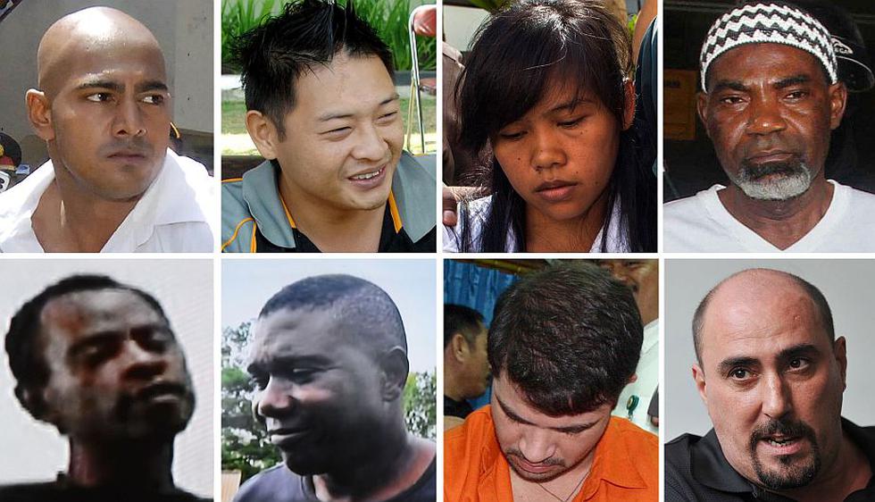Ellos son los 8 extranjeros que Indonesia ejecutará este martes por tráfico de drogas. (AFP)