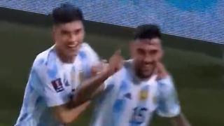 Argentina golpeó primero: Nicolás González marcó el 1-0 ante Venezuela [VIDEO]