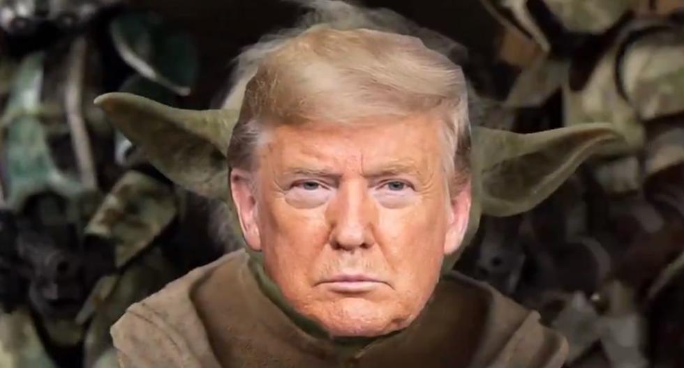 Campaña de Trump publica video con presidente como Yoda decapitando a la CNN. (Twitter: @TeamTrump)