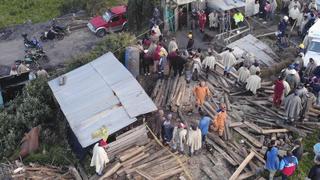 Nueve obreros atrapados tras derrumbe en una mina de Colombia