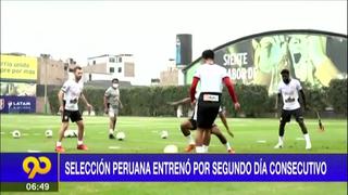 Selección peruana completó una nueva jornada de entrenamiento por segundo día consecutivo en la Videna
