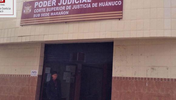 El violento hecho ocurrió en en marzo del presente año. (Foto: Corte Superior de Justicia de Huánuco)