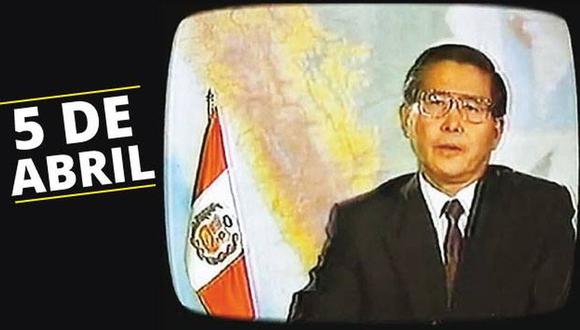 Alberto Fujimori disolvió el Congreso el 5 de abril de 1992.