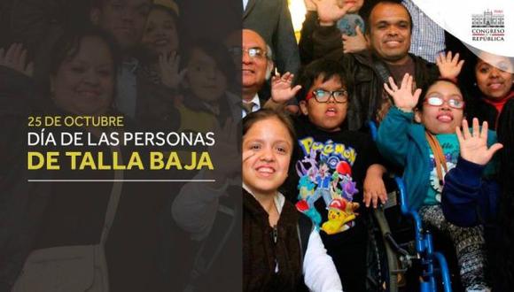 Congreso de la República declaró el 25 de octubre como el Día Nacional de las Personas de Talla Baja (Congreso de la República)