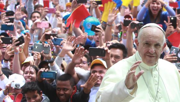 Sumo pontífice declaró ante millones de fieles en Colombia. (EFE)