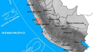 Leve sismo de 3,8 grados en Lima