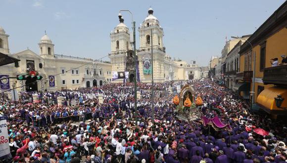 Señor de los Milagros recorrerá calles del centro de Lima. (Perú21)