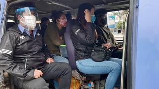 Más de 50 conductores son multados por permitir que pasajeros viajen sin protector facial en Trujillo