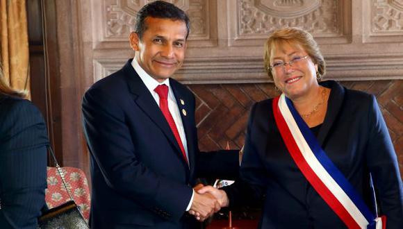 Ollanta Humala expresó condolencias a Michelle Bachelet por víctimas. (USI)