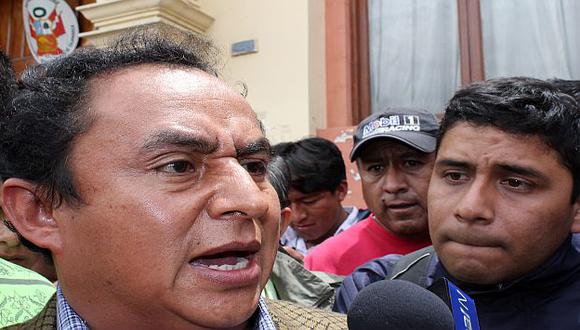 Santos dice que ministros que envía Valdés buscan provocara las autoridades y dirigentes cajamarquinos. (USI)