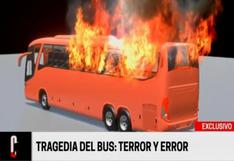 Bus que se incendió en San Martín de Porres era adaptado y no original de fábrica