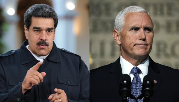 Nicolás Maduro Maduro tildó el discurso De Mike Pence de "irresponsable y apestoso", y planteó que su intención parece ser "sacar del camino" a Trump en la carrera presidencial estadounidense. (Foto: AFP)