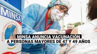 Ministro Ugarte confirma vacunación de personas de 47 a 49 años desde el 10 de julio