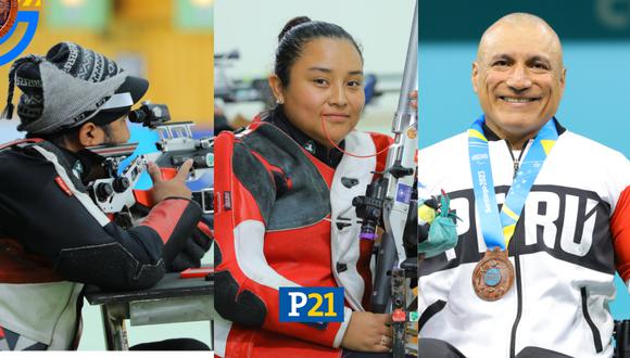 Jorge Arcela, Milagros Palomino y Niel García lograron las primeras medallas para Perú en los Juegos Parapanamericanos Santiago 2023. (Foto: Composición Perú21)
