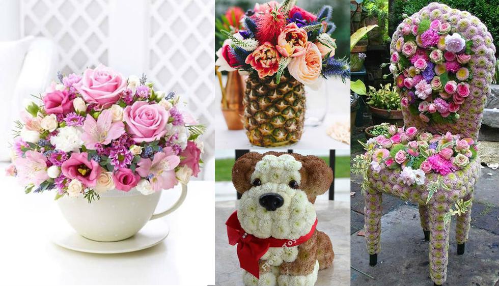 Muchas personas optan por regalar arreglos florales con motivo del Día de la Madre.  (Pinterest/GreenDreams/FlowerToy/JensAwesomeWorld/LaurenConrad)
