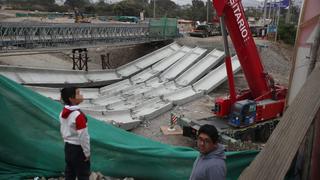 Puente Lurín: Emape asegura que obra concluirá a fines de diciembre pese a desplome de estructuras