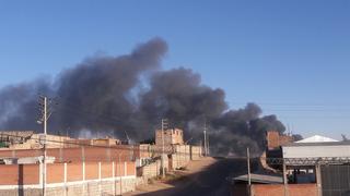 Arequipa: Almacén de empresa se incendia en variante de Uchumayo