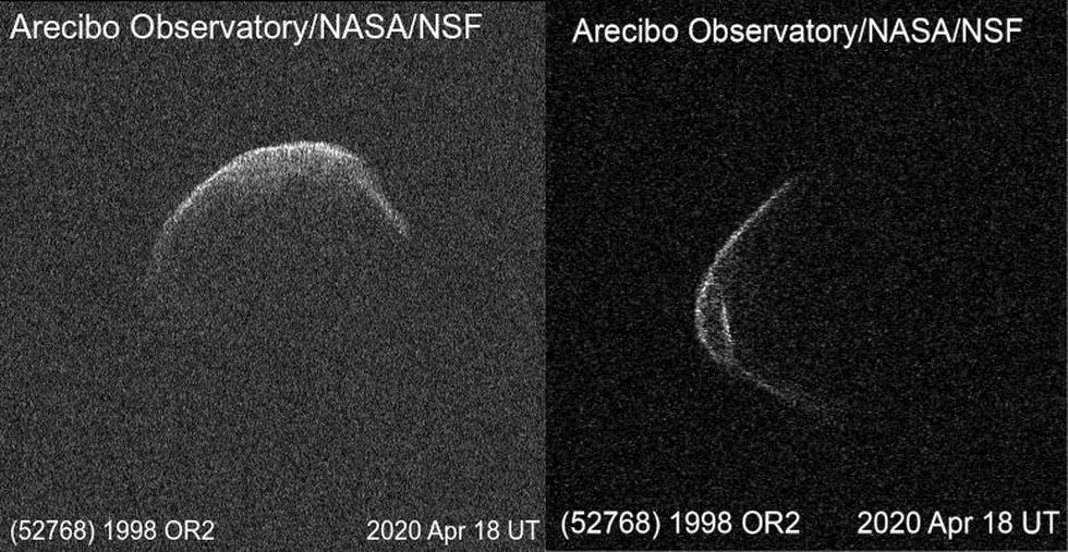 Así se observó el asteroide ‘potencialmente peligroso’ 1998 OR2 que rozó la Tierra hoy. (Twitter)