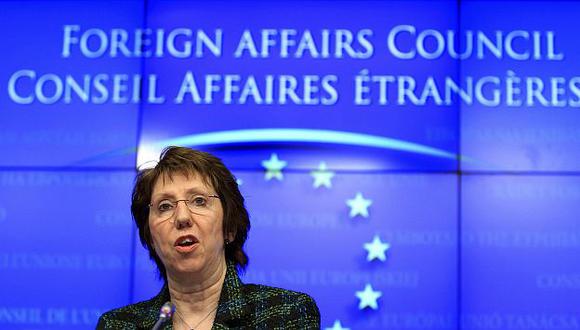 La jefa de la diplomacia europea, Catherine Ashton, hizo el anuncio. (Reuters)