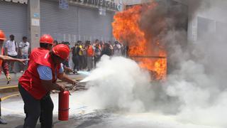 Lima: Más de 2 mil comerciantes participaron en el primer simulacro antiincendio 