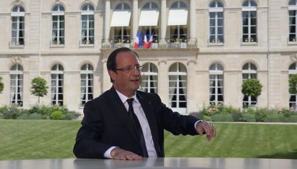 Hollande dio una entrevista con motivo de la fiesta nacional francesa. (EFE)
