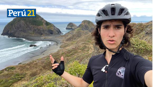 Liam Garner es un joven ciclista que recorrió casi medio planeta./ Foto: Composición