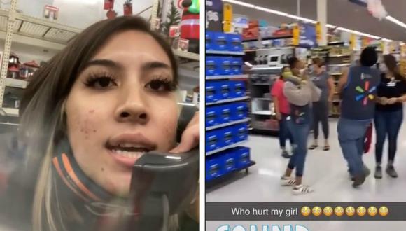 La chica se grabó denunciando las actitudes de algunos compañeros. El insólito momento, captado en un almacén de Texas (EE.UU.) se ha vuelto viral. (Foto: shanaquiapo / TikTok)