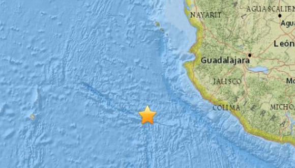 Sismo de magnitud 6.6 cerca de la costa pacífica de México. (USGS)