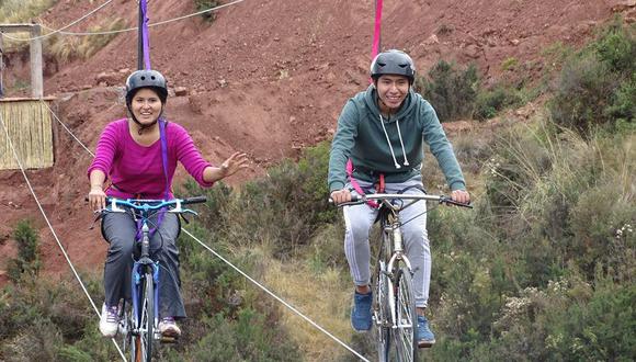 Conoce el nuevo deporte extremo en 'bicicletas voladoras'. (Foto: Facebook Skybike Cusco)