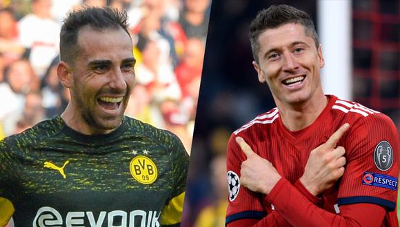 Borussia Dortmund vs. Bayern Munich: duelo de goleadores entre Paco Alcacer y Robert Lewandowski. (Foto: AFP)
