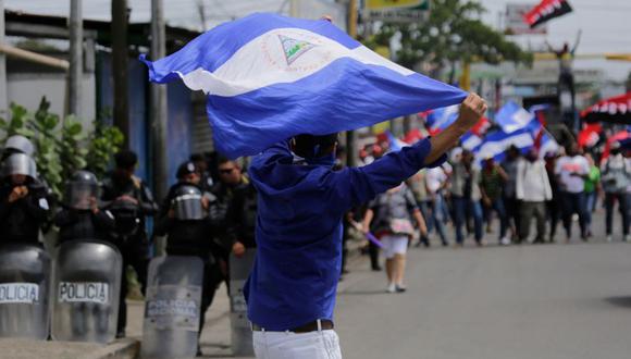 Las protestas contra Ortega y su esposa, la vicepresidenta Rosario Murillo, iniciaron el 18 de abril por unas fallidas reformas de la seguridad social. | Foto: AFP / Referencial