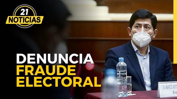 Zamir Villaverde DENUNCIA FRAUDE electoral a favor de PEDRO CASTILLO