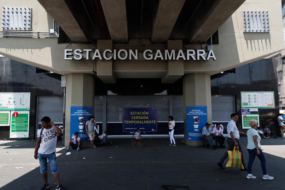 El ingreso a la estación Gamarra se realiza con normalidad. (Referencal/Renzo Salazar/GEC)