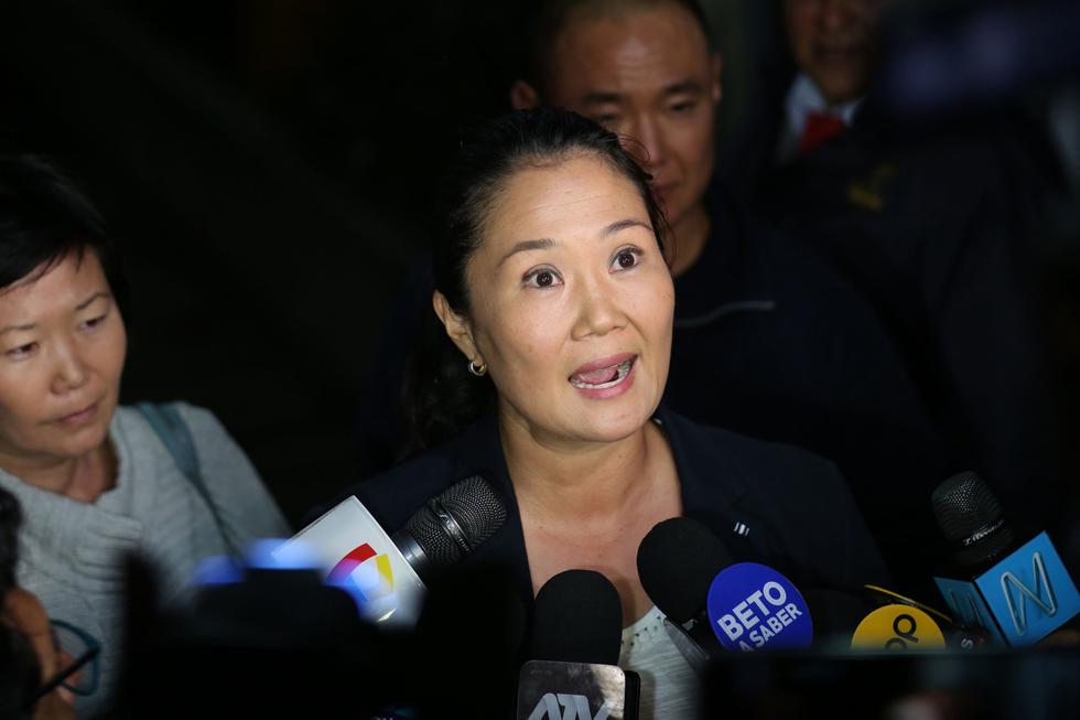Keiko Fujimori asegura que Vicente Silva Checa "ha dejado bien claro" que nunca ha sido asesor del partido. (Foto: USI)
