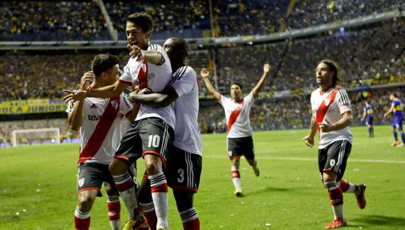 River Plate gana 2-1 a Boca Juniors y se adueñó del superclásico argentino. (AP)