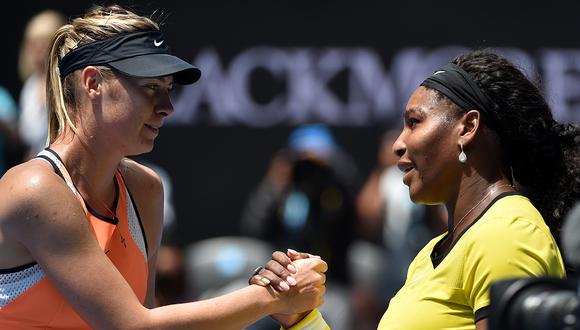 Maria Sharapova y Serena Williams, otrora clásico del tenis femenino, vuelven a encontrarse en el US Open. (Foto: AFP)