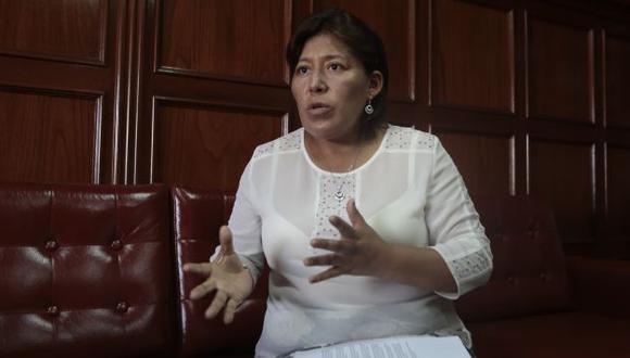 Natalie Condori renunció a las filas de Gana Perú. (Nancy Dueñas)