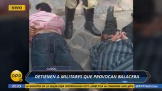 Cusco: Detienen a dos militares tras desatar balacera cerca a la Plaza de Armas [Video]