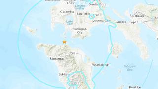 Filipinas: terremoto de magnitud 5,7 sacude el oeste del país