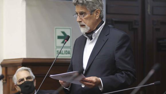 Sagasti reiteró que la bancada del Partido Morado no respaldará la vacancia contra el presidente Martín Vizcarra. (Foto: Congreso)