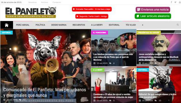 No a la censura. Cerraron el fanpage de El Panfleto, pero ellos siguen en Twitter y en la web. (Captura)