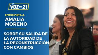 Amalia Moreno sobre su salida de la Autoridad Reconstrucción con Cambios