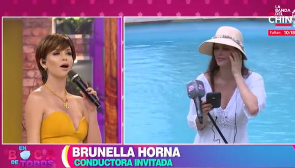 “En Boca de Todos”: Brunella Horna sorprende con cambio de look para reemplazar a Maju Mantilla. (Fotos: Captura de video).
