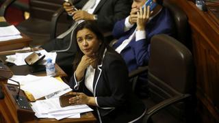 Marisol Espinoza: Evaluarán su permanencia en la bancada nacionalista