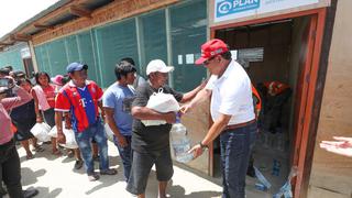 Entregan 10 toneladas de ayuda humanitaria a los distritos de Cura Mori y Catacaos en Piura