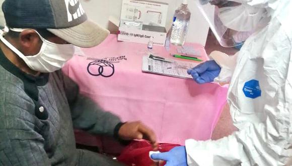Realizan campaña medica y aplican pruebas rápidas por el COVID-19 en Incahuasi (Foto: Geresa Lambayeque).
