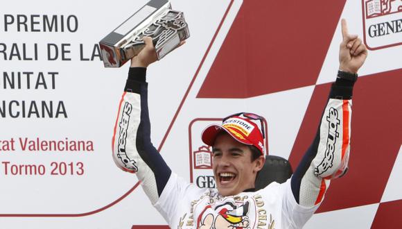 Marc Márquez es campeón a los 20 años y 266 días. (AP)