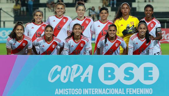 Selección Peruana Femenina en su último amistoso (Foto: Prensa FPF).